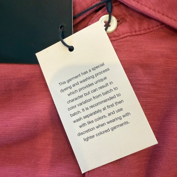 Peter Millar Crown Crafted Men's Medium Rosewood Journeyman Polo MSRP $135 - Picture 6 of 7